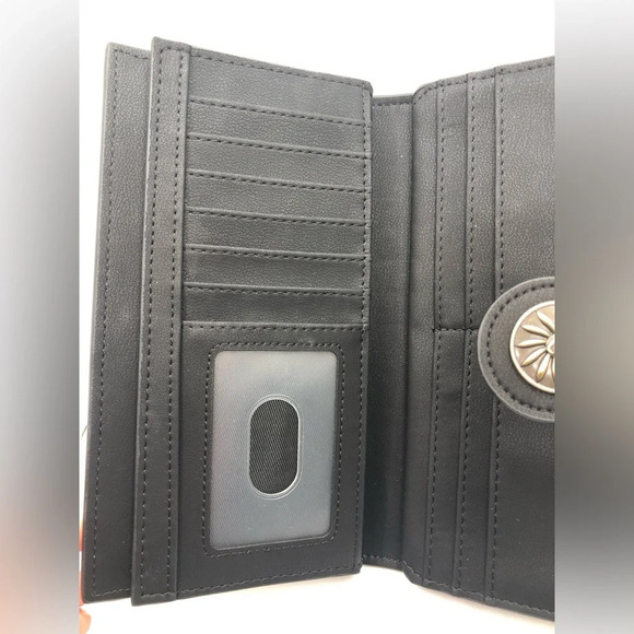 Travelambo Bifold Black RFID Blocking Leather Wallet - Picture 7 of 8